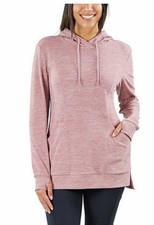 SPYDER Pink Proweb Side Slit Pullover Hoodie Size Large L NWT Womens