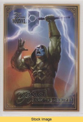 2019 Flair Marvel Gold Ronan The Accuser #63 READ 02v3