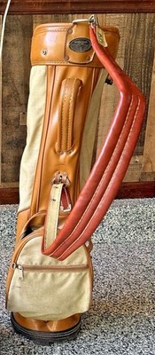 Vintage Double Eagle USA Golf Bag w/ Matching Headcovers 1 3 4 Fur Cover