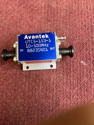 NEW  Avantek UTC5-153-1  RF Amplifier 10-500MHz 15VDC