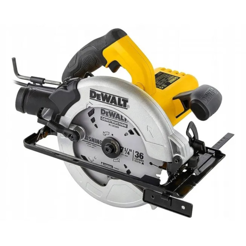Scie circulaire 1500W 30x190mm DEWALT DWE5615-QS pour découpe de poutres et panneaux de chantier