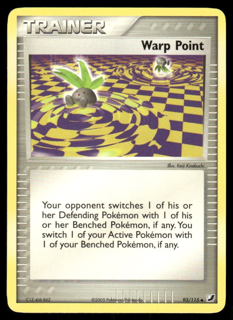 Pokemon Tcg Warp Point #93 Pokemon Unseen Forces NM
