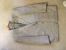 Ermenegildo Zegna 50 Wool Cashmere Houndstooth Blazer Sport Coat Italy