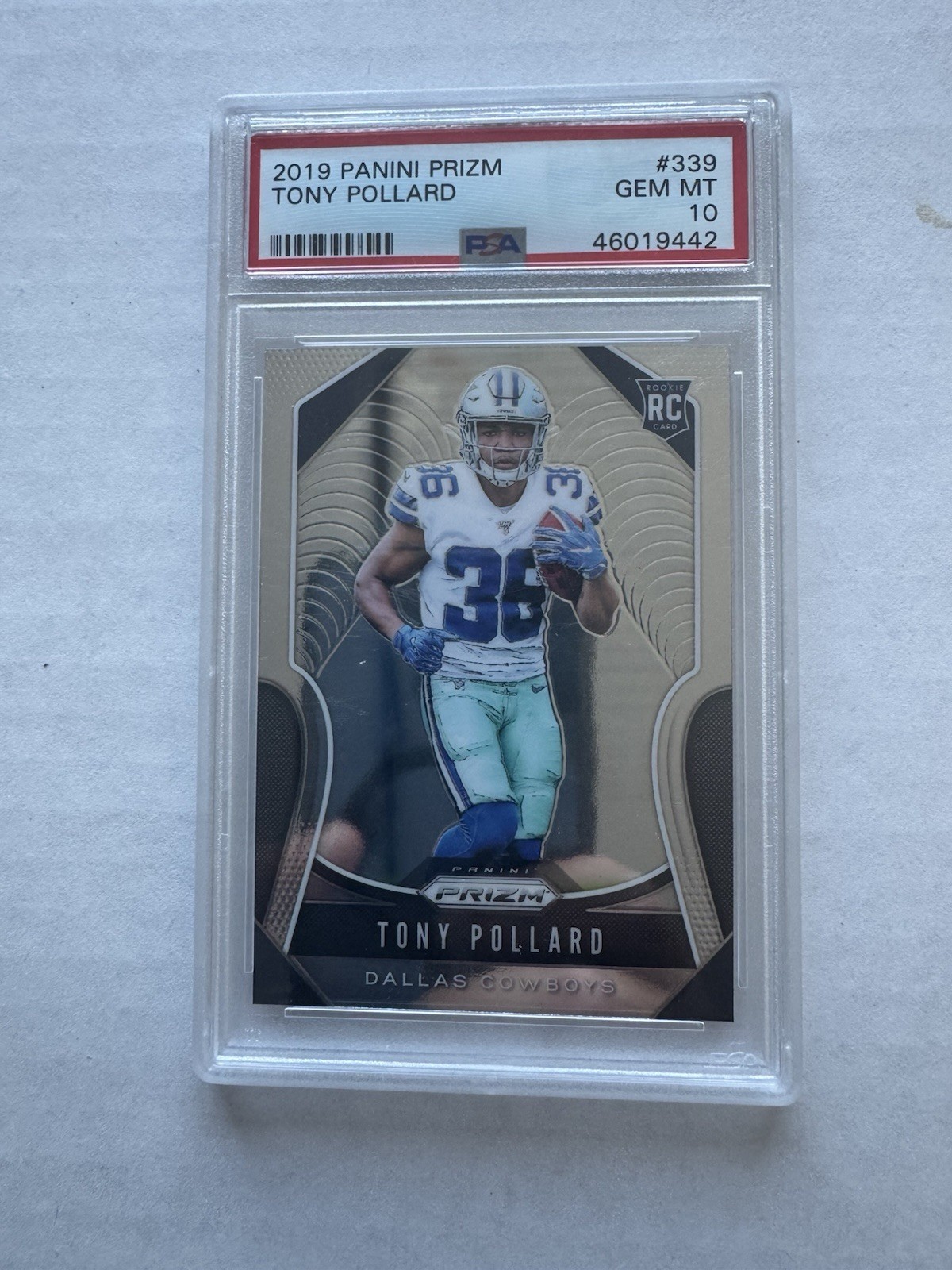Tony Pollard Panini Prizm #339 Base