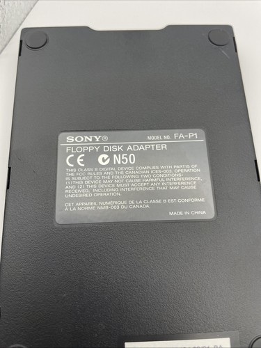 Sony FA-P1 External Floppy Disk Drive With PCMCIA Adapter Works Great - Afbeelding 6 van 6