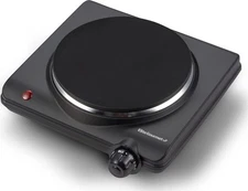 Elite Gourmet ESB-301BF# Countertop Single Cast Iron Burner, 1000 Watts Electric