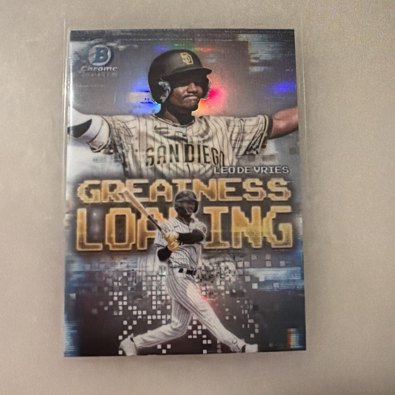 2025 Bowman Chrome Greatness Loading Leo de Vries #GL-12 - #2 MLB Prospect