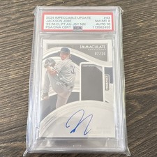 Panini Immaculate Prospect Patch Autographs Jackson Jobe #43 Tigers Rookie /16
