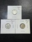(3 Coins) 1960  D Mints Silver Roosevelt Dimes