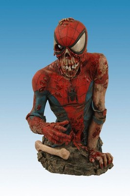 ゾンビ bust フィギュア Marvel Zombies 6 Inch Bust Statue - Spider-Man Zombie 630509547999