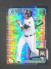 2015 Bowman Draft - 1st Chrome Josh Naylor #69 BLACK REFRACTOR Rookie Rc (B)