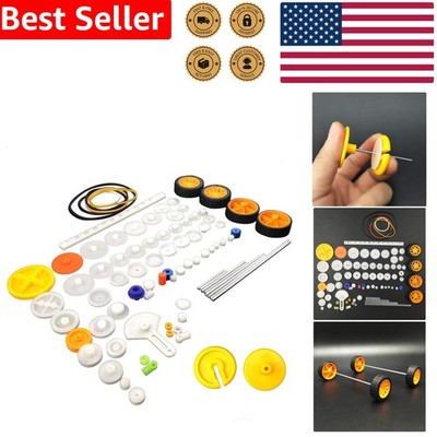 82 Pcs Plastic Gear Kit DIY Assortment for Robot Car Motor Parts Axles