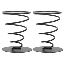 2Pcs Black Iron Ice Cream Cone Holder Rack for French Fries Appetizers