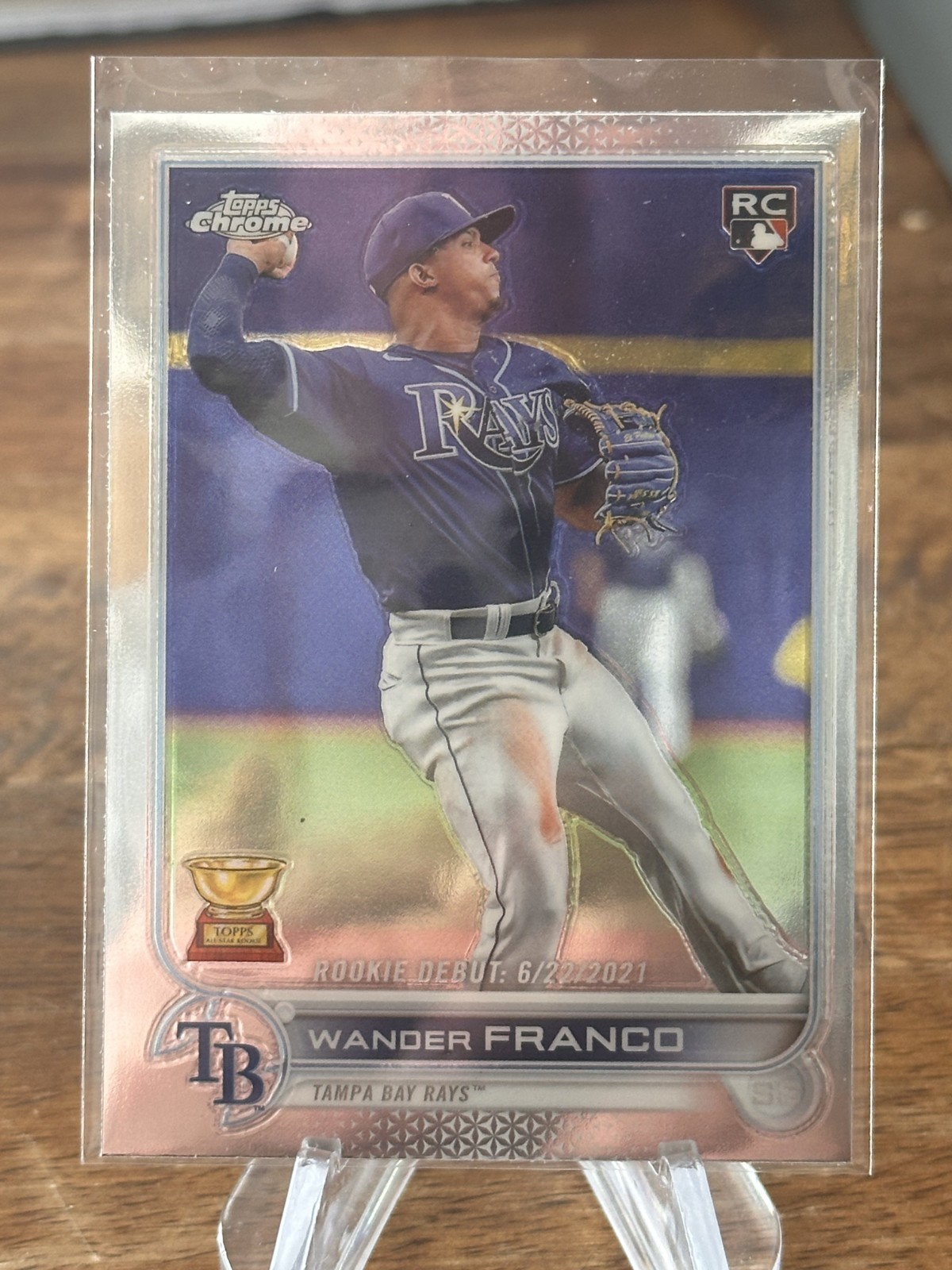 WANDER FRANCO 2022 TOPPS CHROME UPDATE ROOKIE DEBUT RC RAYS