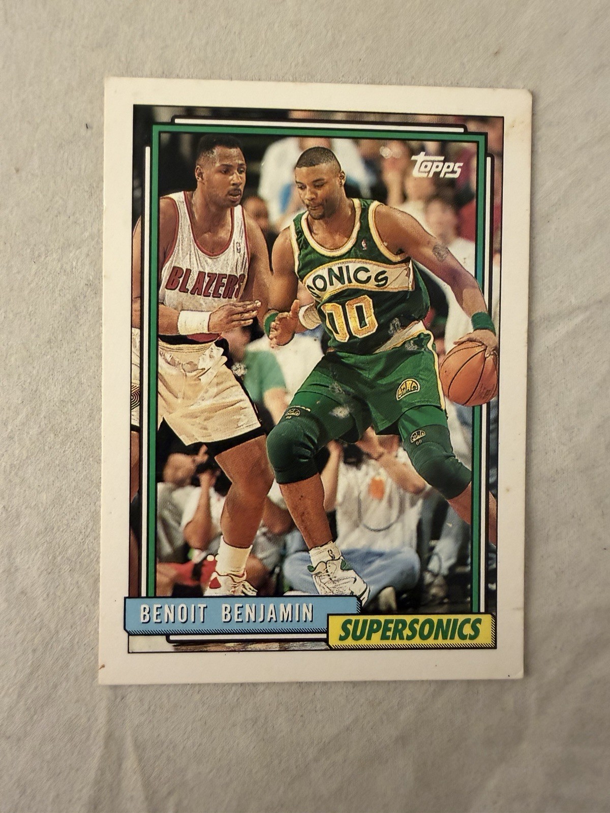 1992 Topps NBA #161 Benoit Benjamin Seattle Supersonics