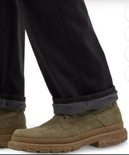 Wrangler Men's Fleece Lined Cargo Pants Relaxed Fit Straight Leg Tech Pkt Black