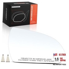 Right Passenger Side Non-Heated Mirror Glass with Backing Plate - Compatible