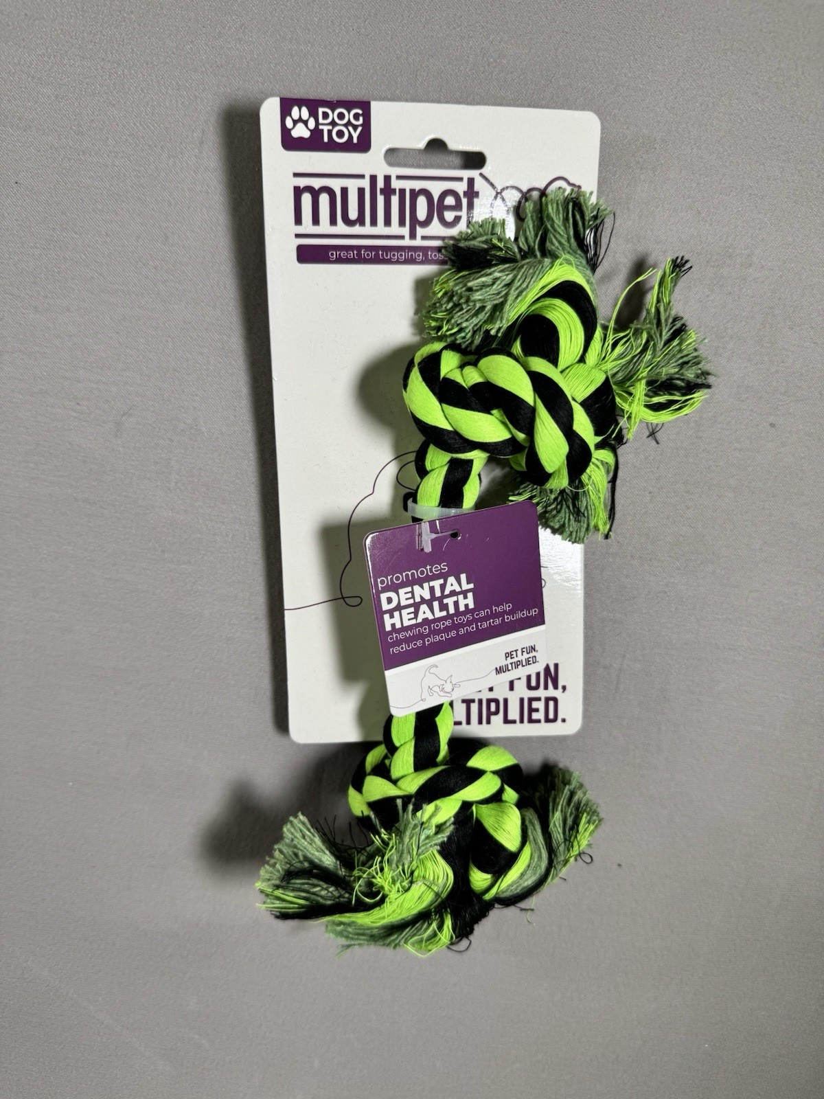 Multipet Nuts for Knots 2-Knot Rope Assorted Dog Toy, 9 in*