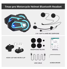 FreedConn T-Max Pro Bluetooth Motorcycle Intercom 6 Riders 1200M FM