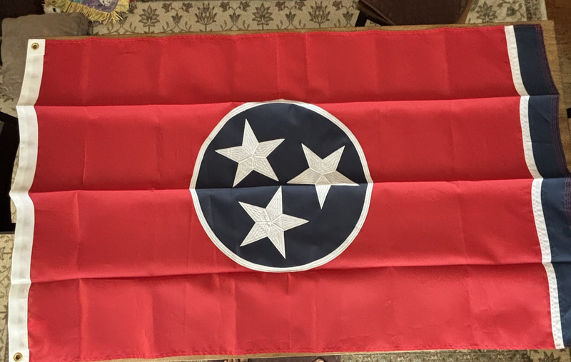 Tennessee State Flag  3x5 feet  Embroidered Polyester Flag Brand New