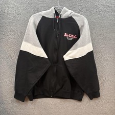 Ecko Unltd Hoodie Mens XL Sweatshirt Black Gray Embroidered Logo 90s Hip Hop