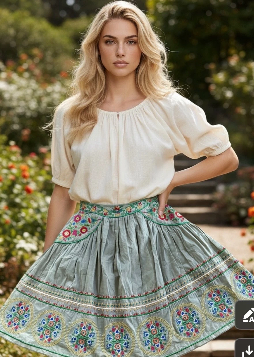 Hagel embroidery skirt