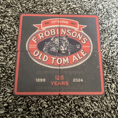 4 x F.Robinsons alte Tom Bierdeckel 125 Jahre Jubiläum. 