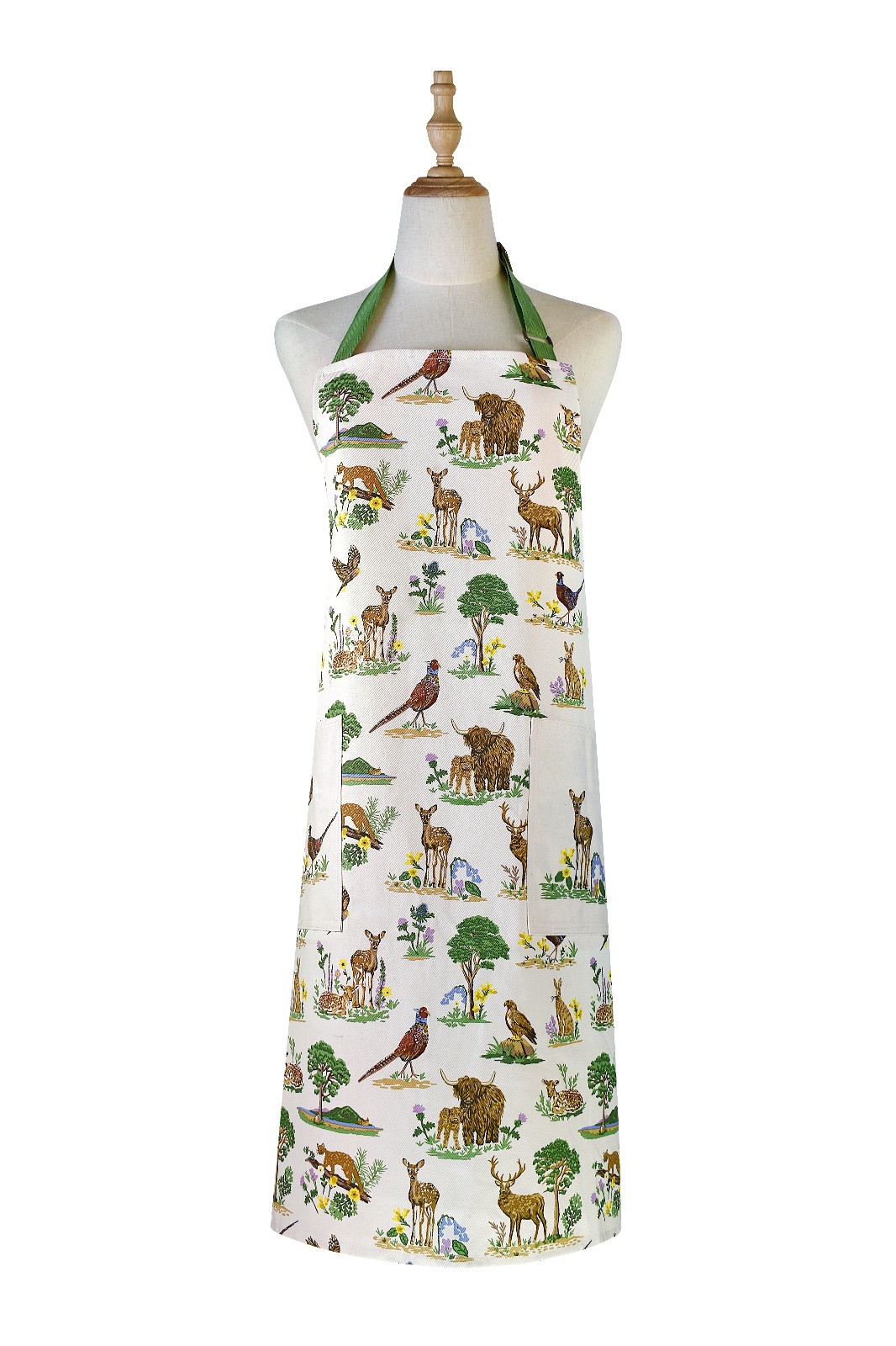 Ulster Weavers Thistlewood cotton apron Deer Stag Owl pinny pheasant animals
