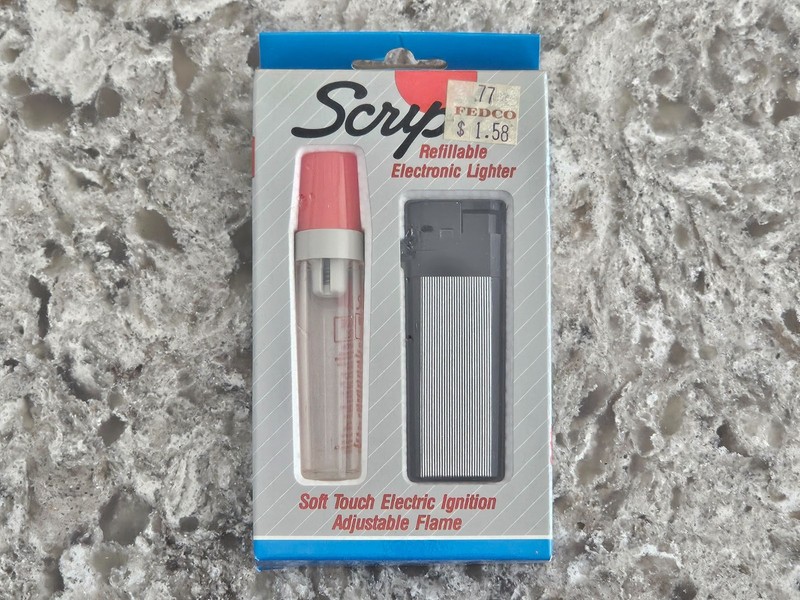 1987 Scripto-Tokai Refillable Electronic Lighter Scripto Japan Sealed NEW