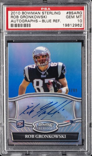 Rob Gronkowski #BSARG 2010 Bowman Sterling Autographs card