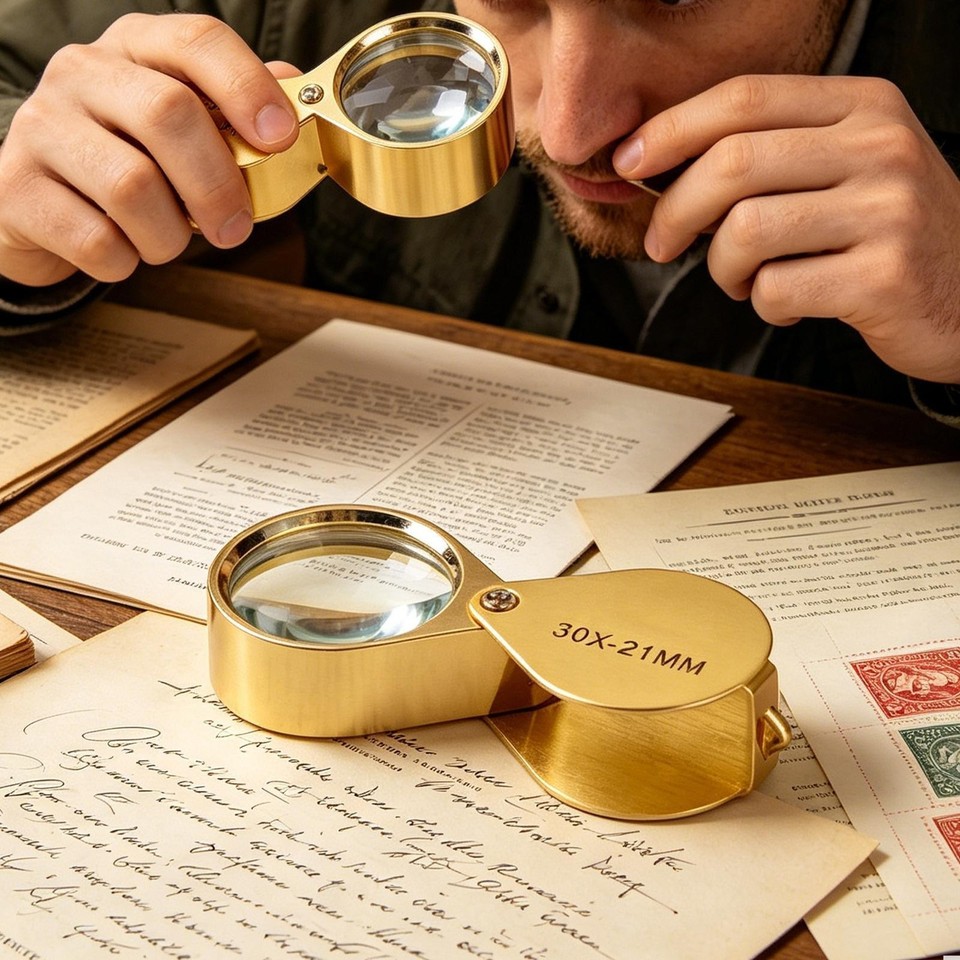 30X Jewelers Loupe Magnifier Jewelry Coin Loop Magnifying Glass Eye ...