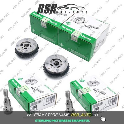 INA Intake&Exhaust Camshaft Adjuster & VVT Solenoid Set For BMW F30 F22 N20 2.0L