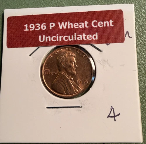 1936-P Lincoln Wheat Penny Cent  Uncirculated