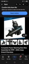 Complete Power Steering Gear Box Assembly for 1999 - 2004 Jeep Grand Cherokee