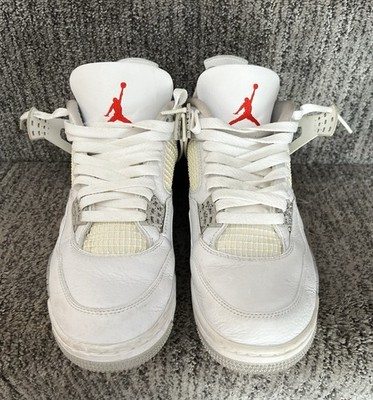 Air Jordan 4 Retro White Oreo (2021) Mens Size 8.5 Pre-Owned CT8527-100 W/O Box