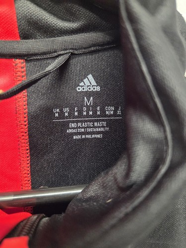 Adidas Lionel Messi Track Jacket Men's Medium #10 Balón Te Adoro Black Red New - Picture 5 of 6