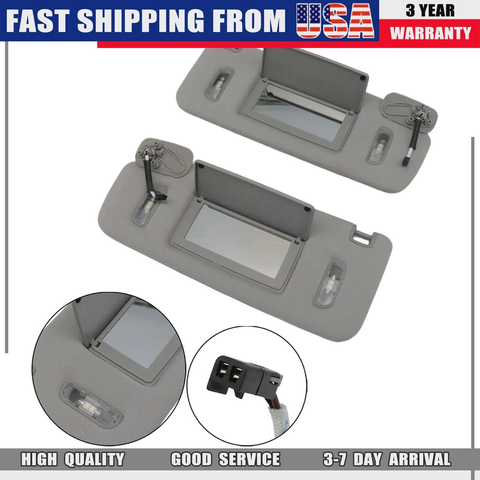 Front Left & Right Sun visor Fit For 2015-19 Cadillac Escalade/ESV 23459643 - Image 3 of 4