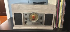 Crosley 3-Speed Turntable with Radio, CD/Cassette Player, Aux-in and Bluetooth