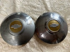 Vintage Chevy Hub Caps Set Of 2 01000