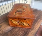 Antique Norwegian Rosemaled Viksdal Tine Box Western Norway Scandinavian 1800s — photo 7