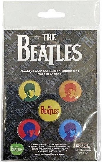 Gadget - Orphan Sku - The Beatles Button Badge Pack: J,P,G&R Coloured -D- Rock O-image