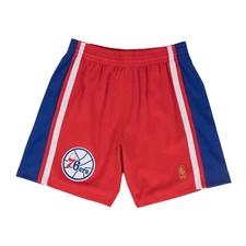 Mitchell & Ness NBA Swingman Road Shorts Philadelphia 76ERS 96-97 Red *NEW*