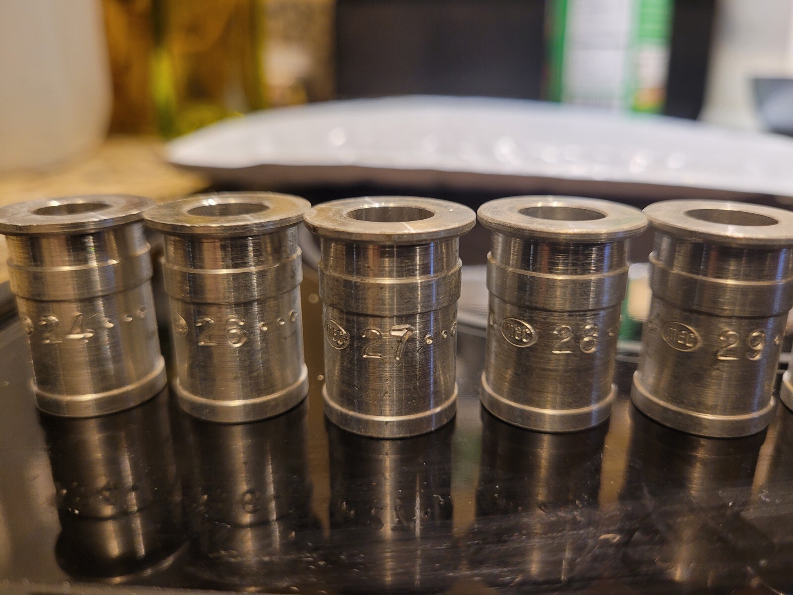 4 Mec Reloading 302 Charge Bars And 10 Mec Bushings With free Shipping