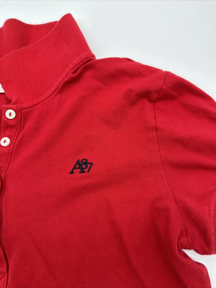 Aeropostale Polo Shirt Youth Boy Large Red Embroidered Logo…#8400 - Image 2 of 4
