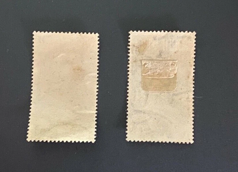 SELLOS DE SUDAFRICA VERDE (1/2 centavo) y ROJO (1 1/2 centavo) (RARO)  Foto 2 de 2