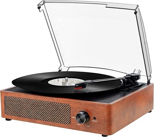 Giradischi In Vinile 3 Velocità Altoparlanti Stereo Integrati Da 3 W P 010405111763