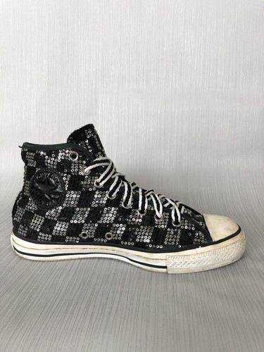 Converse Shoes Size Uk 7 Black Shiny For Woman - Picture 2 of 12