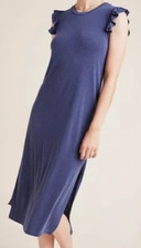 NEW Universal Thread Blue Flutter Sleeve Midi Dress XL