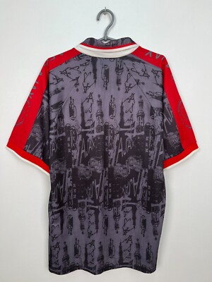 AJAX AMSTERDAM 1996 1997 AWAY FOOTBALL SHIRT RETRO UMBRO JERSEY