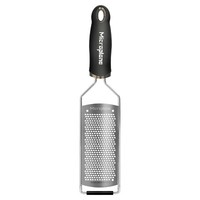 Microplane Gourmet Feinreibe KüChenreibe Edelstahl Gummifuß Schwarz L 31,5 Cm